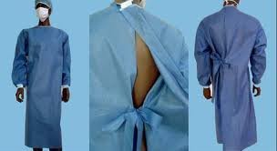 Vestido não tecido descartável amigável do isolamento de Eco com resistência fluida