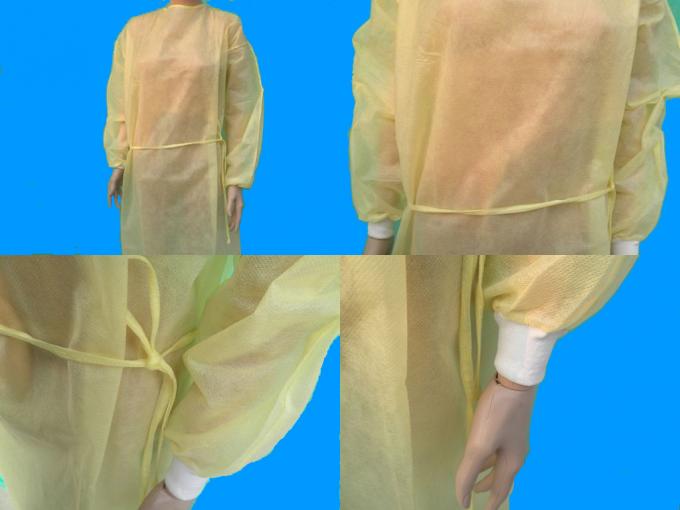 Vestido não tecido descartável resistente do isolamento da abrasão nenhum estímulo à pele