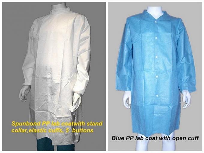 Baixos vestidos descartáveis não tecidos da barreira do fiapo para a prevenção do líquido do sangue/corpo