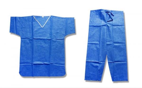 Os vestidos protetores descartáveis da luva curto, cirúrgico descartável respirável esfregam