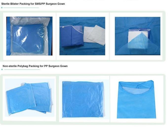 Vestidos médicos descartáveis biodegradáveis com o Repellency fluido de nível elevado