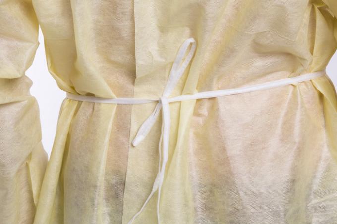 Vestido descartável não tecido do isolamento biodegradável para o quarto desinfetado/laboratório de pesquisa