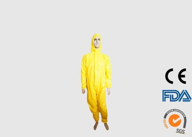 Cor descartável de pouco peso do amarelo do vestuário de proteção para a pulverização do inseticida