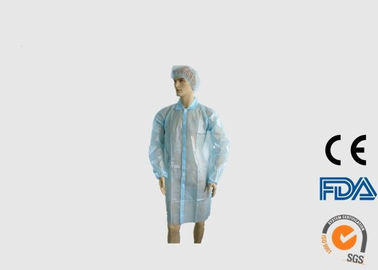 China Waterproof revestimentos descartáveis do laboratório iluminam - a cor azul com pulso elástico empresa