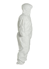 China Combinações descartáveis confortáveis dos pintores, combinações descartáveis de Hazmat da prova da poeira fábrica