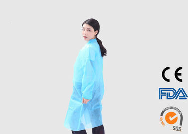 Vestidos descartáveis do exame médico da luva longa, revestimentos descartáveis não tecidos do laboratório