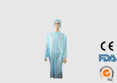 China Revestimentos descartáveis do laboratório do polipropileno de Spunbond para estudantes de Medicina/visitantes fábrica