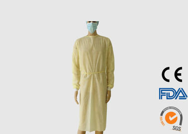 Vestido descartável respirável Eco do isolamento amigável com punhos feitos malha