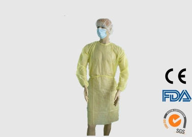 China o exame descartável do polipropileno 20G veste 120×140cm com punhos elásticos fábrica