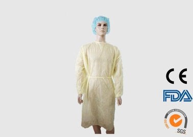 China Os vestidos médicos descartáveis do impermeabilizante, visitante descartável de 20G PP revestem fábrica
