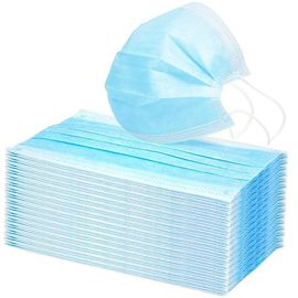 China Peso descartável 25 + 25 da máscara protetora da cor azul + proteção 25gsm respiratória fábrica