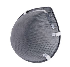 China Látex vestindo principal do tamanho 132 * 115 * 47mm da máscara cinzenta do copo da cor FFP2 livre fábrica
