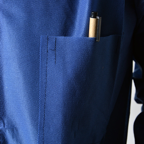 O laboratório descartável da força de alta elasticidade reveste a tela não tecida com os dois bolsos